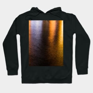 Abstract lights sea shiny gold bronze reflection Photo of glistening shiny water Hoodie